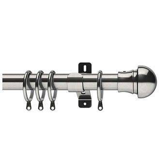 Swish 28mm Metal Curtain Poles complete with Lexington Finials Rings & Brackets 